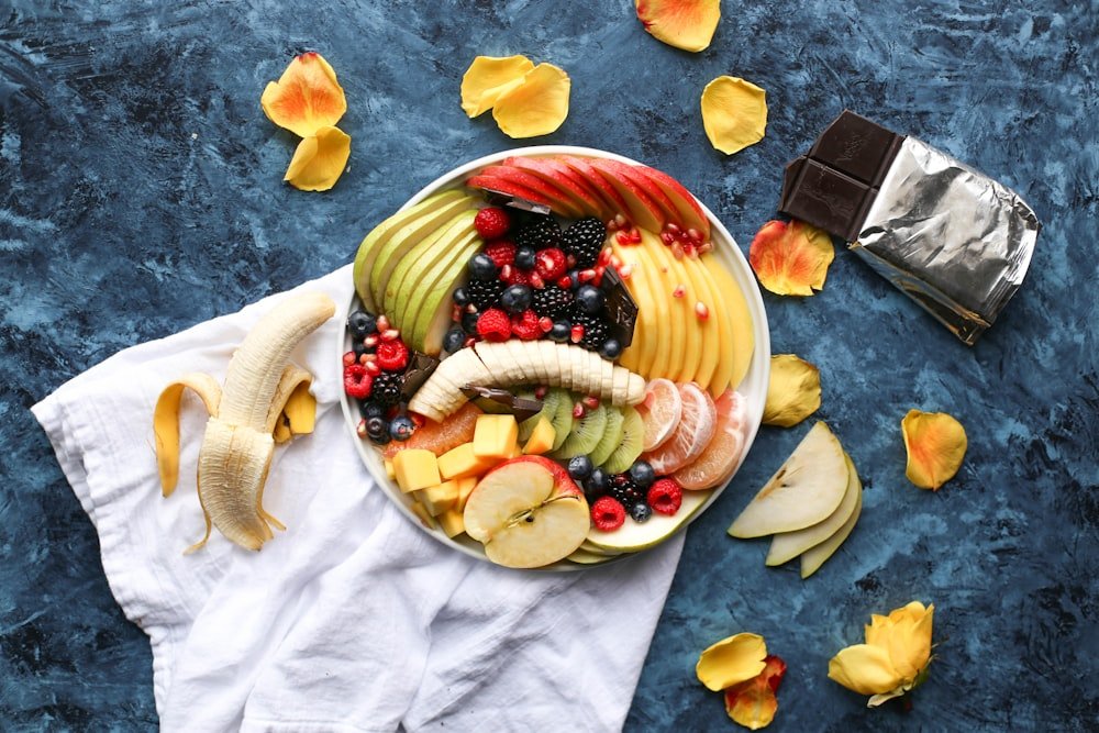 Fresh fruit plate